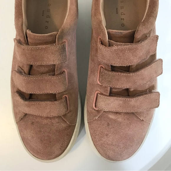 SANDRO Amazing Suede Sneakers Size 9 and 9.5 - Picture 9 of 13